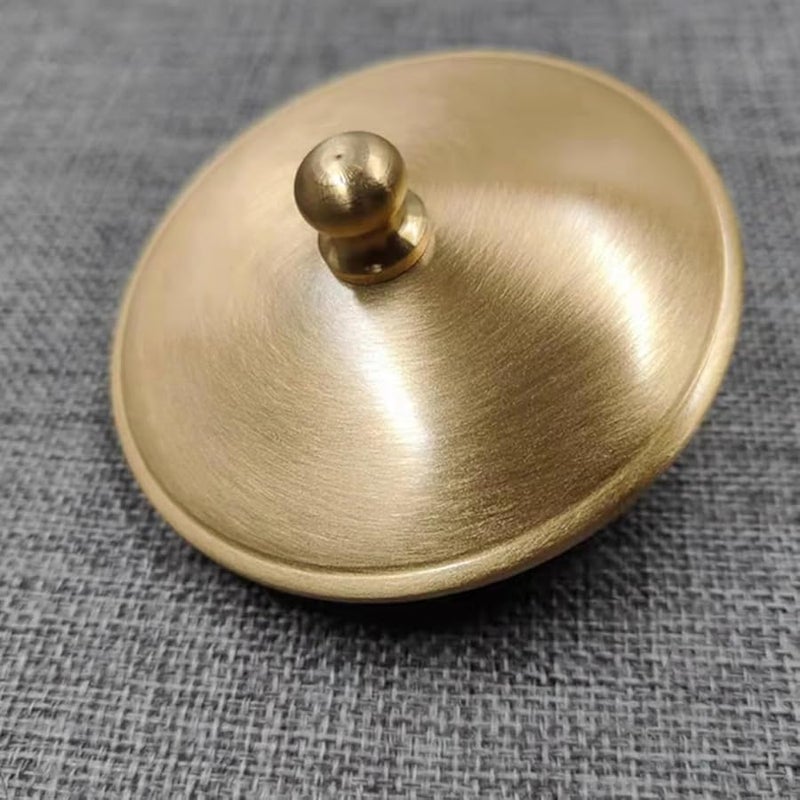 Brass Smokeless Ashtray Lid Fireproof Metal Cover For Indoor Outdoor Use - Image 5
